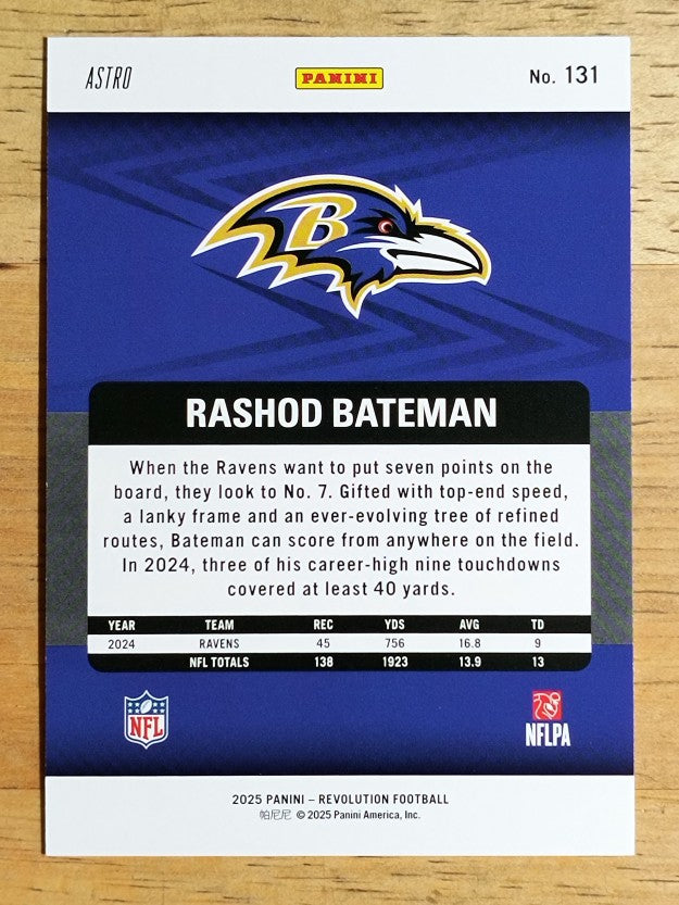 2025 Panini Revolution Red Astro #131 Rashod Bateman