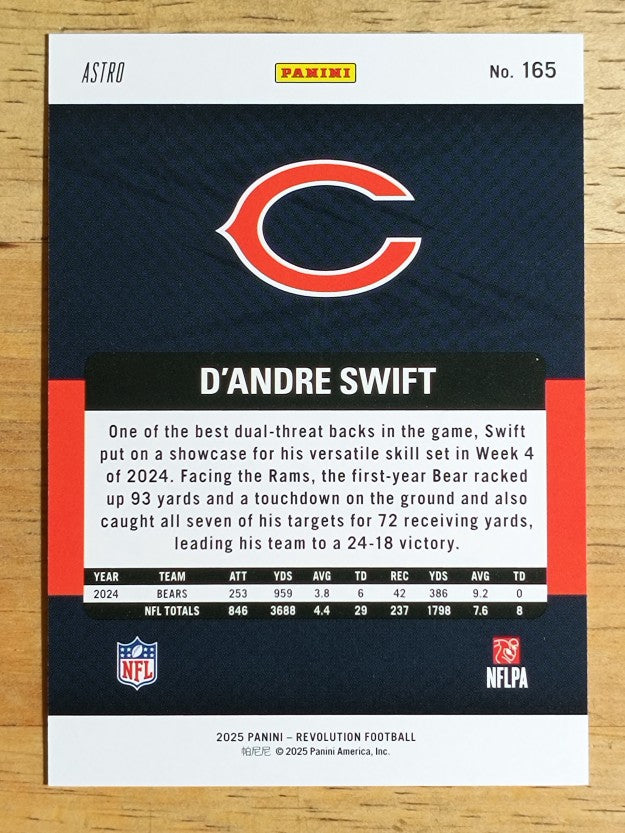 2025 Panini Revolution Red Astro #165 D'Andre Swift