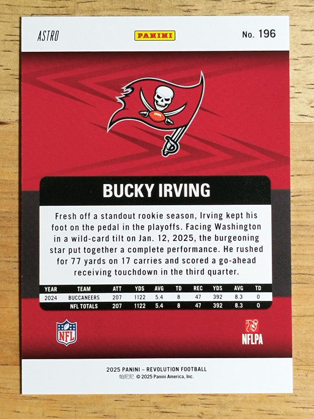 2025 Panini Revolution Red Astro #196 Bucky Irving