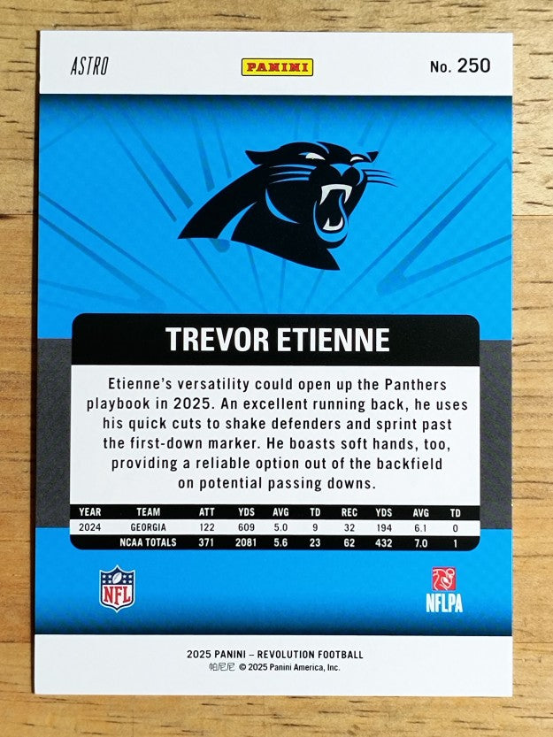2025 Panini Revolution Red Astro #250 Trevor Etienne