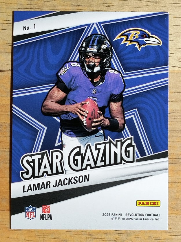 2025 Panini Revolution Star Gazing #1 Lamar Jackson