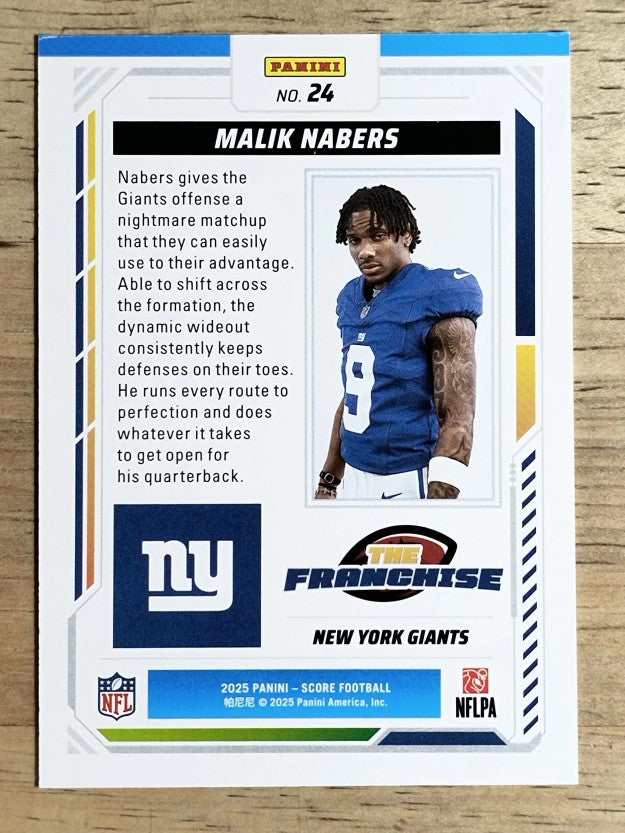 2025 Score The Franchise #24 Malik Nabers