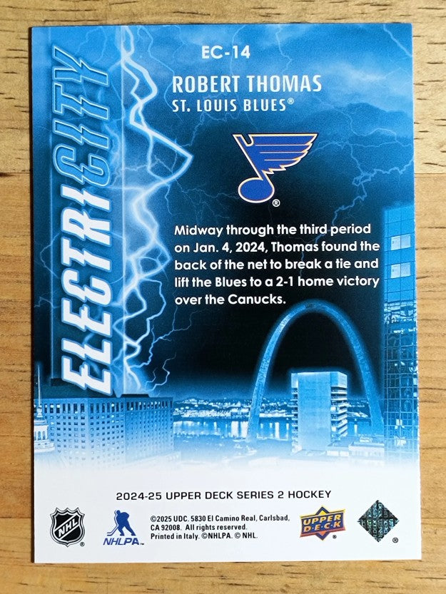 2024-25 Upper Deck ElectriCITY #EC14 Robert Thomas