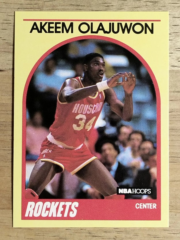 1990 Hoops 100 Superstars #38 Hakeem Olajuwon