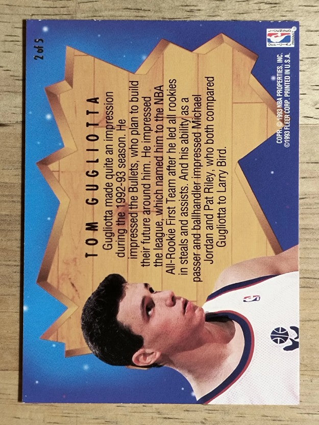 1993-94 Ultra All-Rookie Team #2 Tom Gugliotta/Michael Jordan