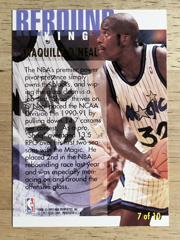 1994-95 Ultra Rebound Kings #7 Shaquille O'Neal