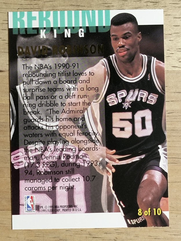 1994-95 Ultra Rebound Kings #8 David Robinson