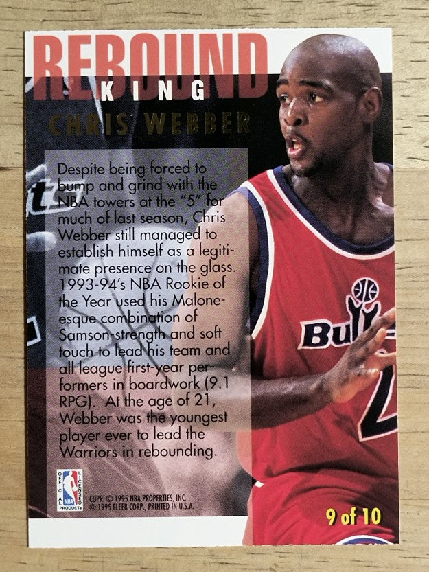 1994-95 Ultra Rebound Kings #9 Chris Webber