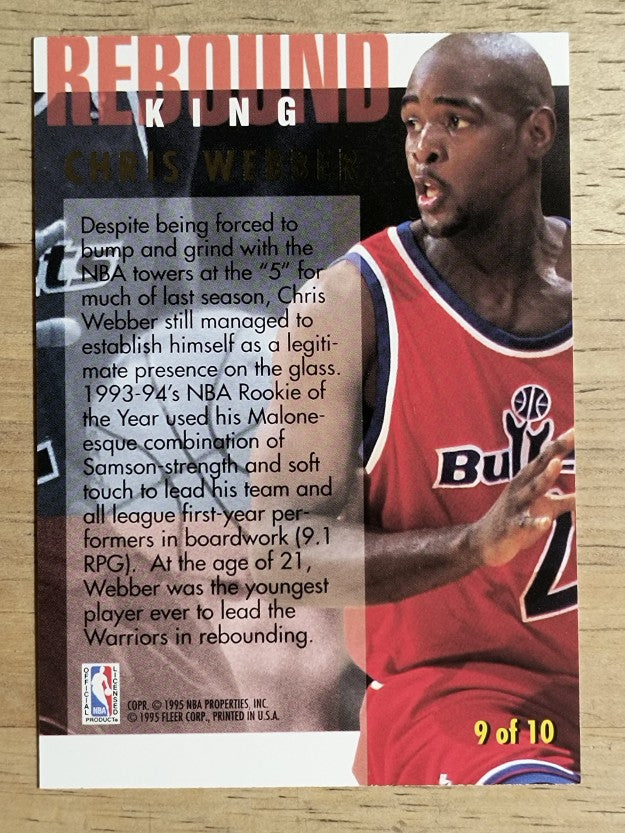 1994-95 Ultra Rebound Kings #9 Chris Webber