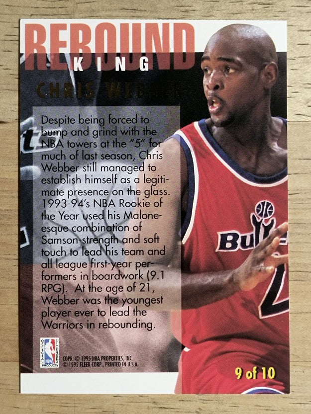 1994-95 Ultra Rebound Kings #9 Chris Webber