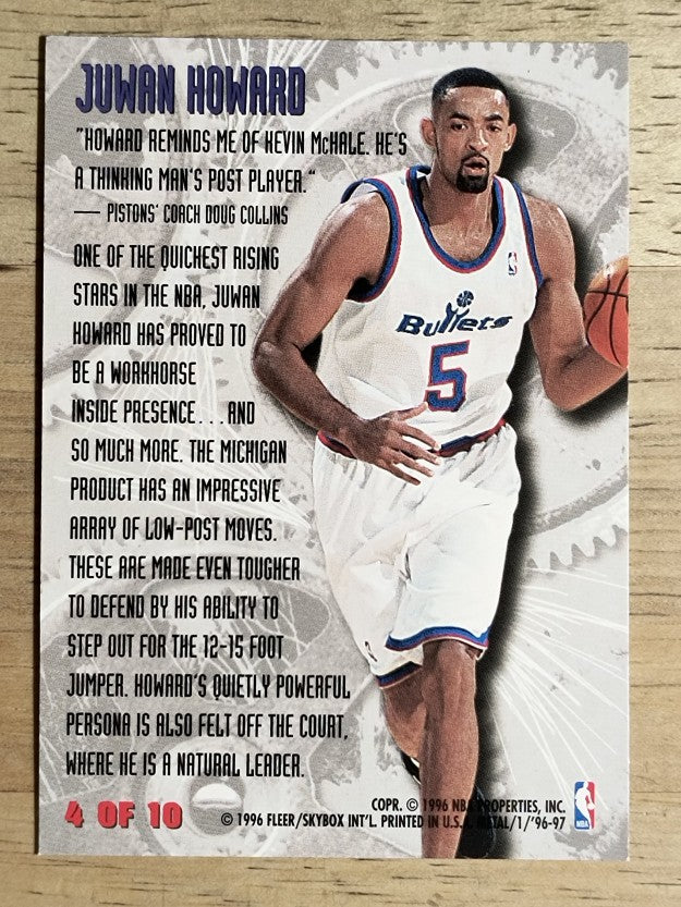 1996-97 Metal Power Tools #4 Juwan Howard