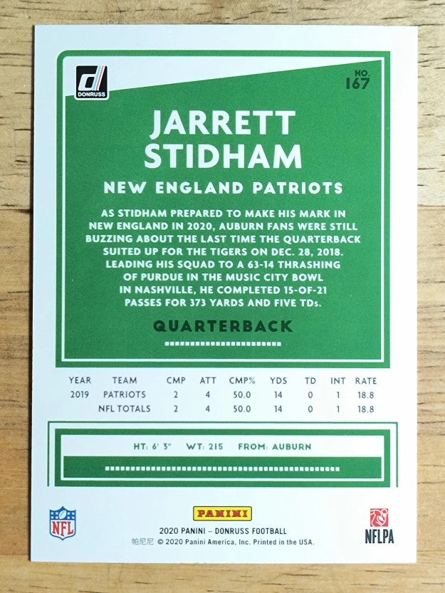 2020 Donruss #167A Jarrett Stidham