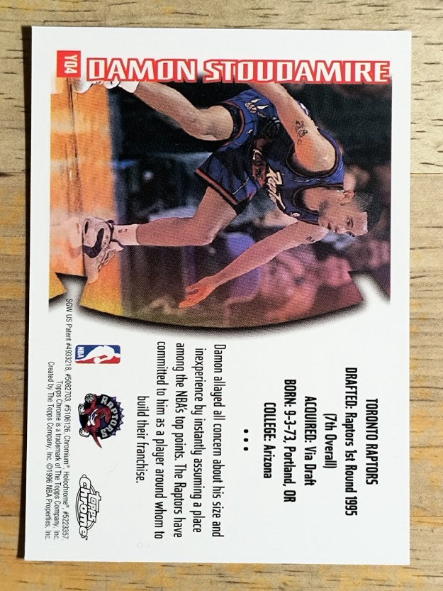 1996-97 Topps Chrome Youthquake #YQ4 Damon Stoudamire