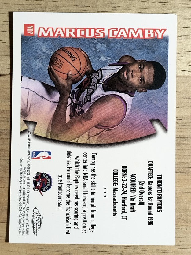 1996-97 Topps Chrome Youthquake #YQ7 Marcus Camby