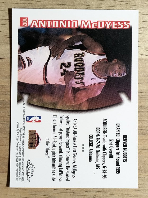 1996-97 Topps Chrome Youthquake #YQ12 Antonio McDyess