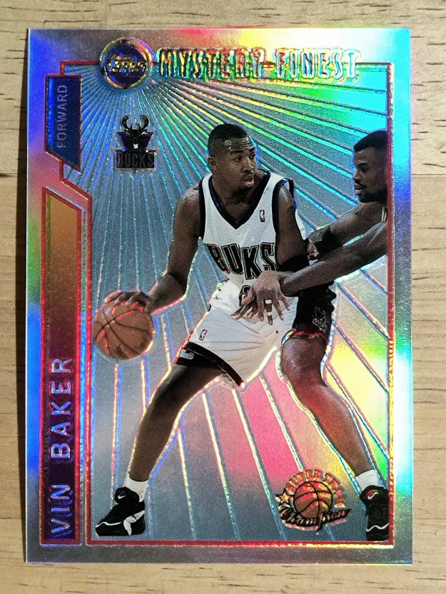 1996-97 Topps Mystery Finest Bordered Refractors #M18 Vin Baker