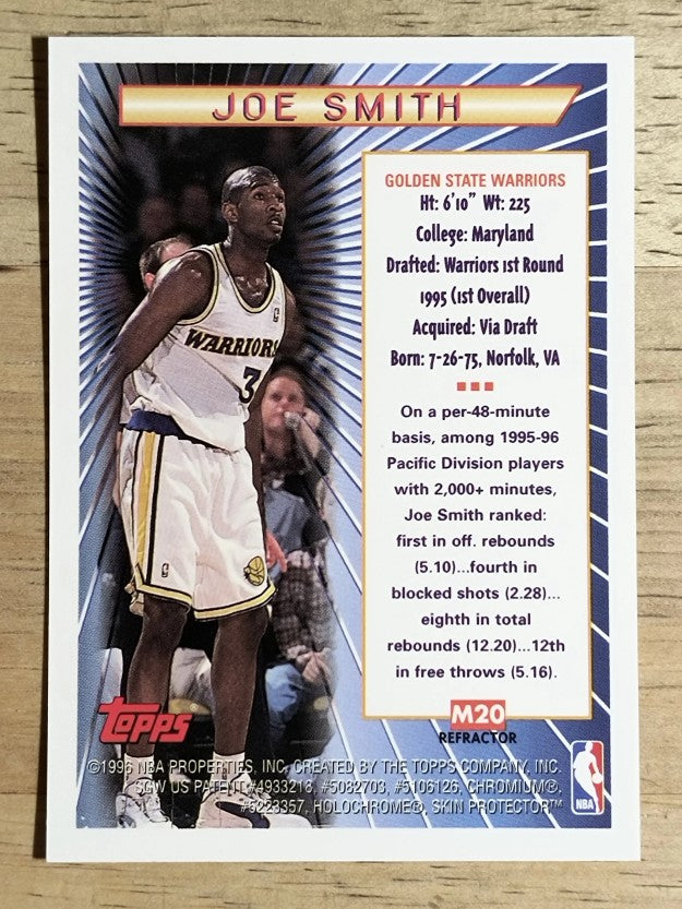 1996-97 Topps Mystery Finest Bordered Refractors #M20 Joe Smith