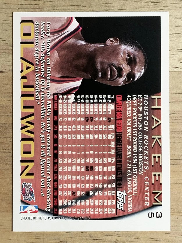 1996-97 Topps NBA at 50 #35 Hakeem Olajuwon