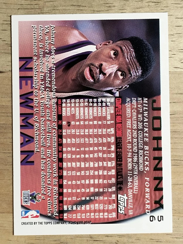 1996-97 Topps NBA at 50 #56 Johnny Newman