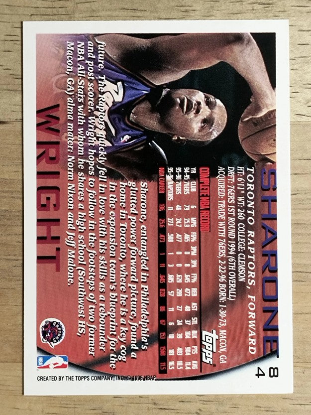 1996-97 Topps NBA at 50 #84 Sharone Wright