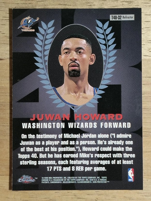 1997-98 Topps Chrome Topps 40 Refractors #T32 Juwan Howard