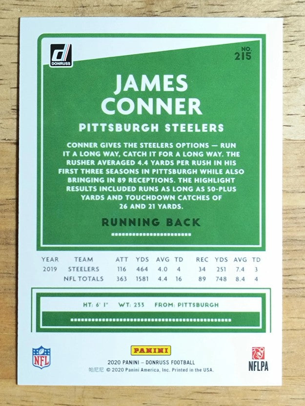 2020 Donruss #215 James Conner