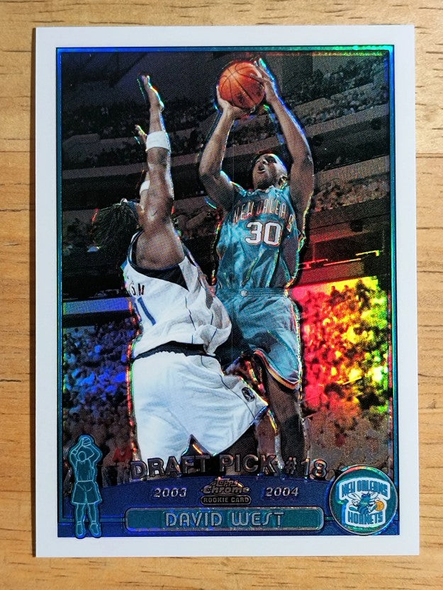 2003-04 Topps Chrome Refractors #128 David West