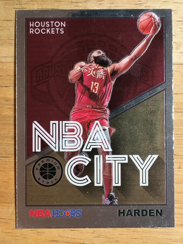 2019-20 Hoops Premium Stock NBA City #9 James Harden