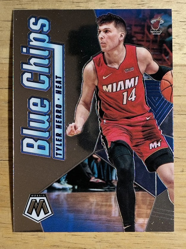 2019-20 Panini Mosaic Blue Chips #3 Tyler Herro