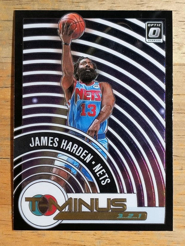 2020-21 Donruss Optic T-Minus 3 2 1 #7 James Harden