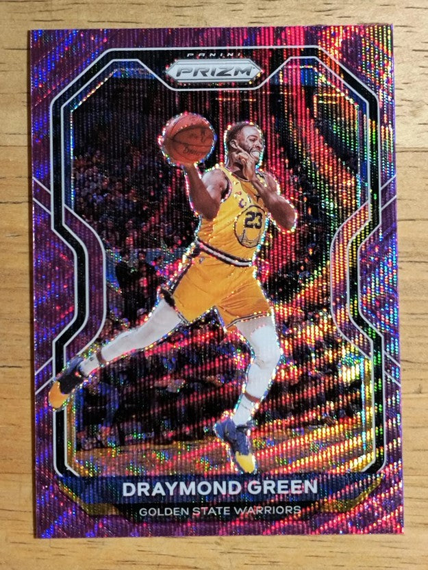 2020-21 Panini Prizm Prizms Purple Wave #123 Draymond Green