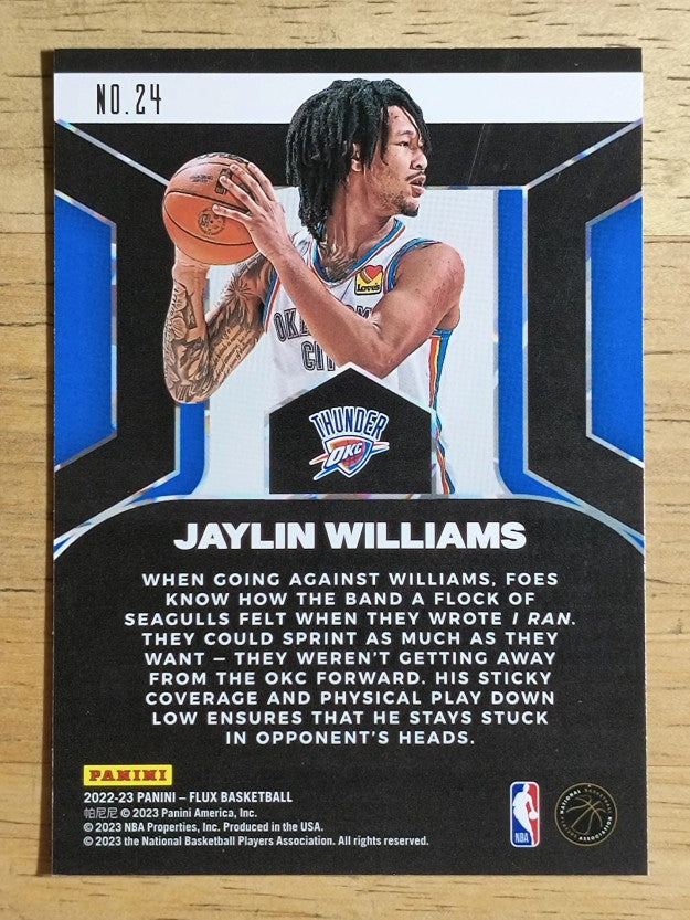 2022-23 Panini Flux Rookie Influx #24 Jaylin Williams