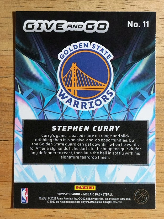 2022-23 Panini Mosaic Give and Go #11 Stephen Curry