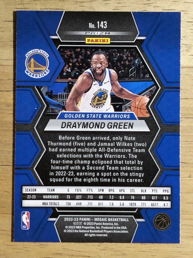 2022-23 Panini Mosaic Mosaic Green #143 Draymond Green