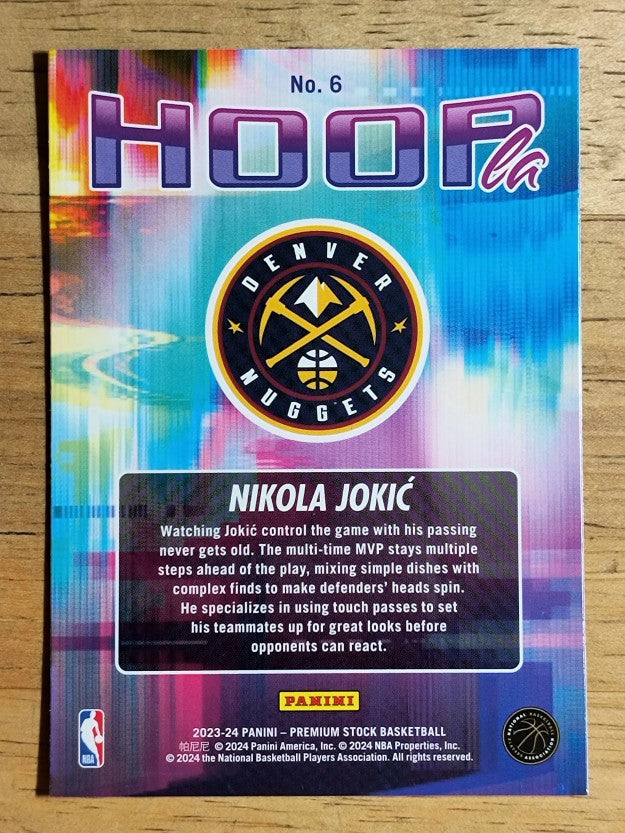 2023-24 Hoops Premium Stock Hoopla #6 Nikola Jokic