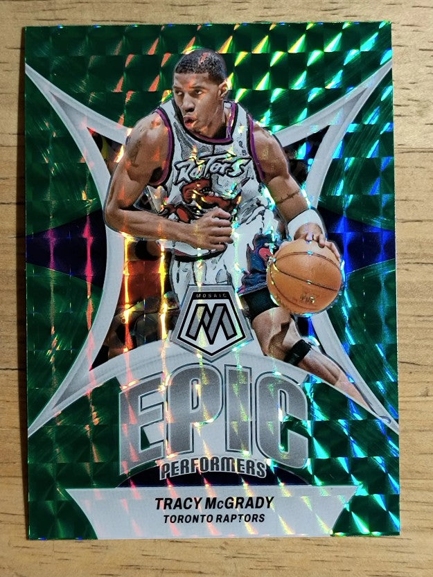 2023-24 Panini Mosaic Epic Performers Mosaic Green #7 Tracy McGrady
