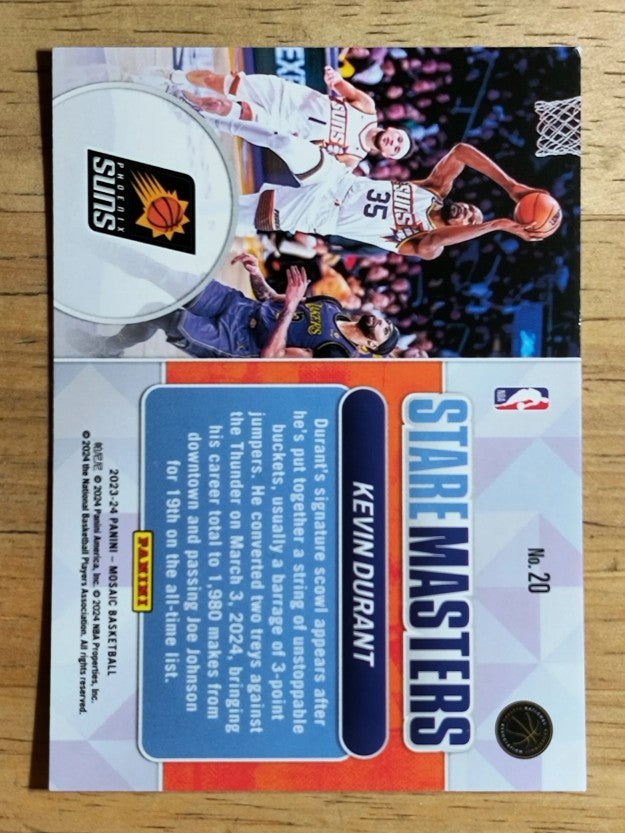 2023-24 Panini Mosaic Stare Masters #20 Kevin Durant