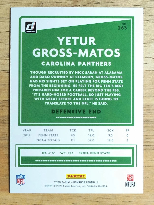 2020 Donruss #263 Yetur Gross-Matos RC