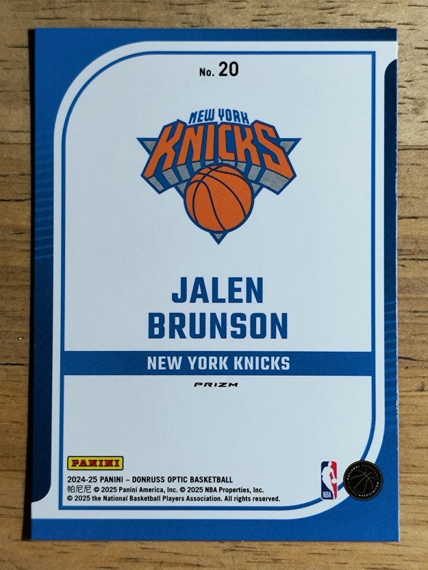 2024-25 Donruss Optic Elite Dominators Holo #20 Jalen Brunson