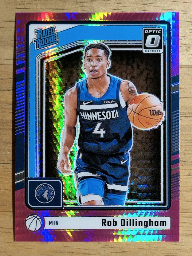 2024-25 Donruss Optic Hyper Pink #259 Rob Dillingham RR