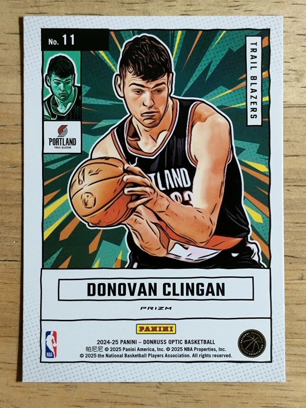 2024-25 Donruss Optic Net Marvels Holo #11 Donovan Clingan