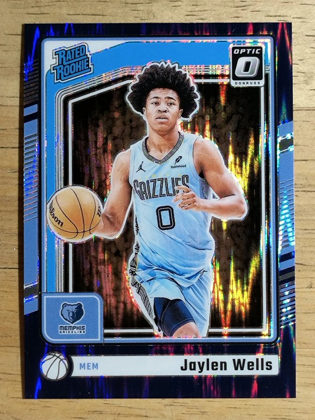 2024-25 Donruss Optic Purple Shock #252 Jaylen Wells RR