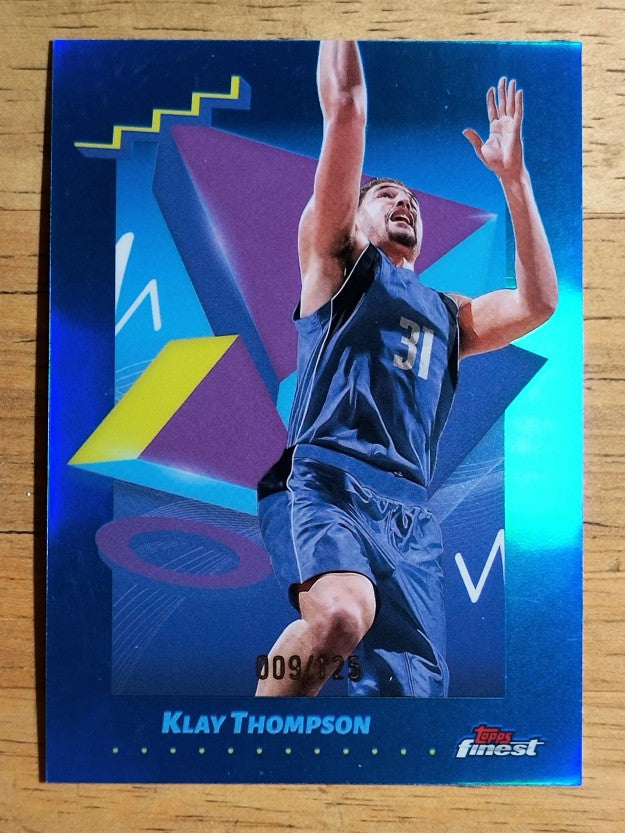 2024-25 Finest Blue Refractors #120 Klay Thompson U