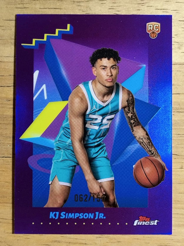 2024-25 Finest Purple Refractors #110 KJ Simpson Jr. U