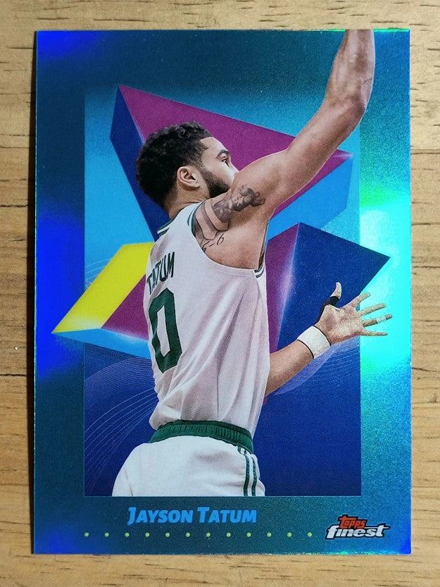 2024-25 Finest Sky Blue Refractors #6 Jayson Tatum C