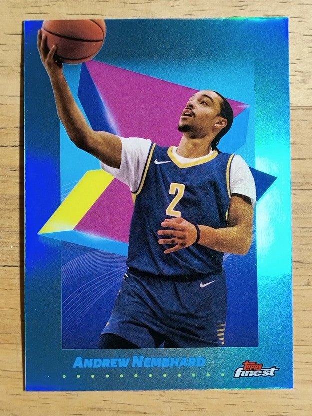 2024-25 Finest Sky Blue Refractors #37 Andrew Nembhard C