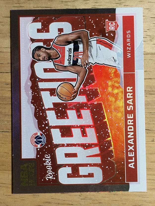 2024-25 Hoops Rookie Greetings Winter Holo #17 Alexandre Sarr