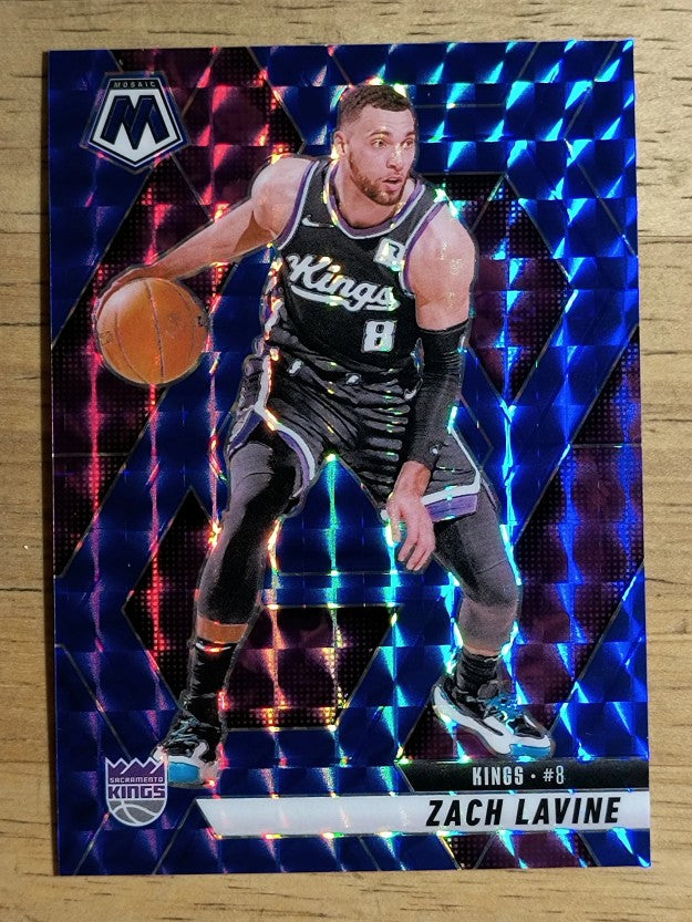 2024-25 Panini Mosaic Mosaic Blue #44 Zach LaVine