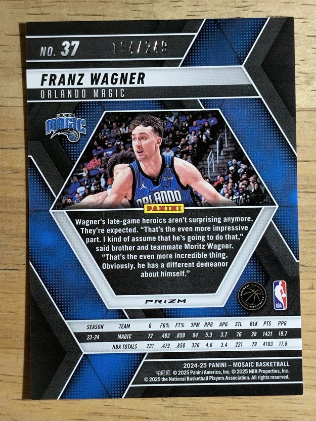 2024-25 Panini Mosaic Mosaic Orange #37 Franz Wagner