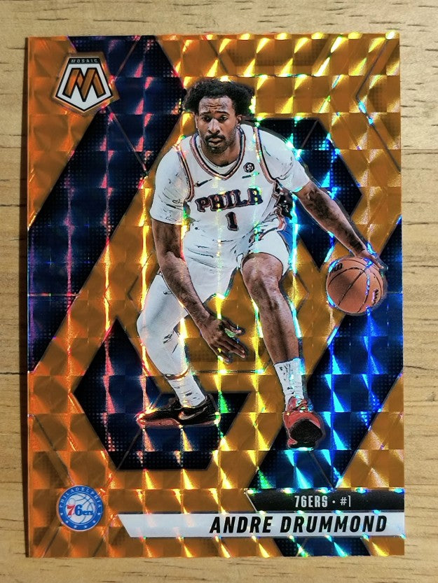 2024-25 Panini Mosaic Mosaic Orange #126 Andre Drummond
